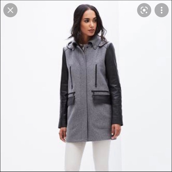 Danier Leather and Wool Coat - Picture 9 of 9